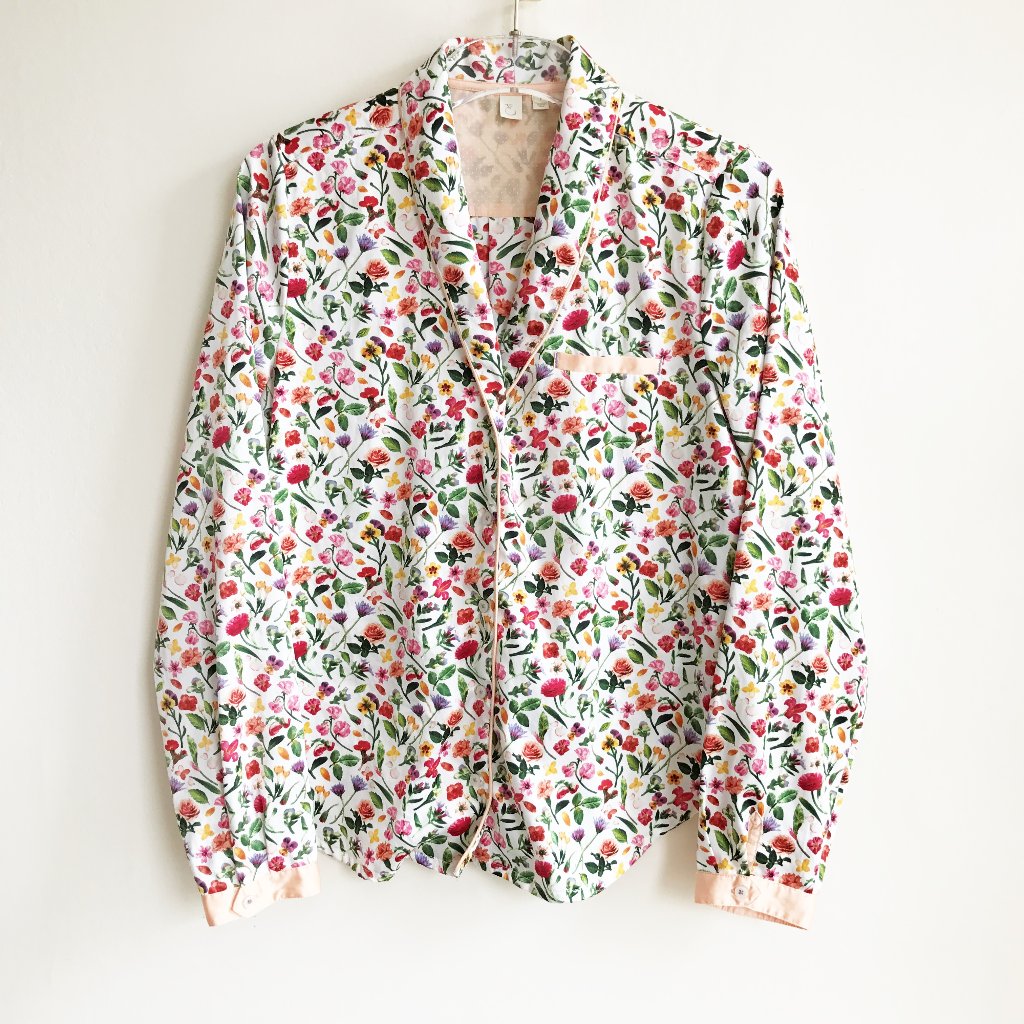 Anthro E By Eloise Sweet Dream Floral Pajama Top S